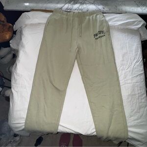 PacSun Women's Medium Olive Green Fleece Sweatpants - Joggers